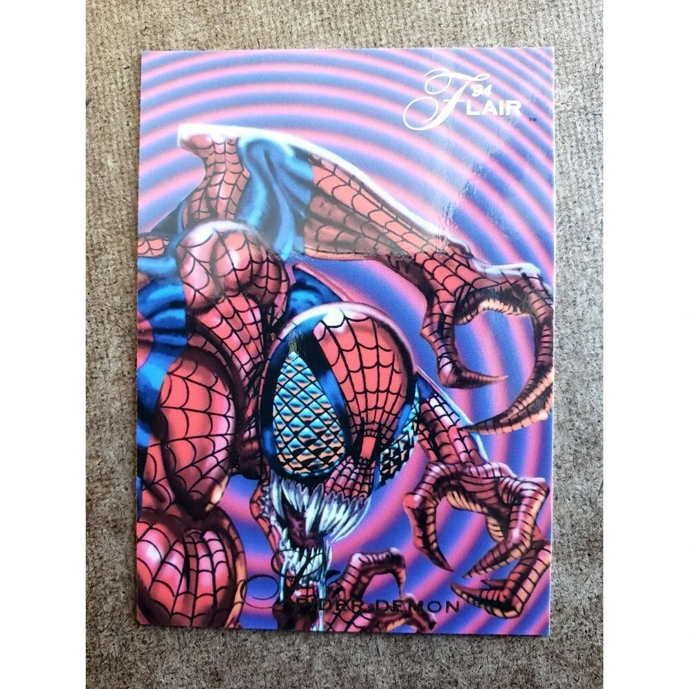 VTG 1994 FLAIR MARVEL ANNUAL #NNO SPIDER-DEMON MAXIMUM CARNAGE Card 137 PART III